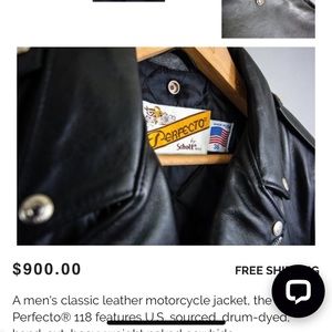 Perfecto Schott by N.Y.C Leather Motorcycle Jacket